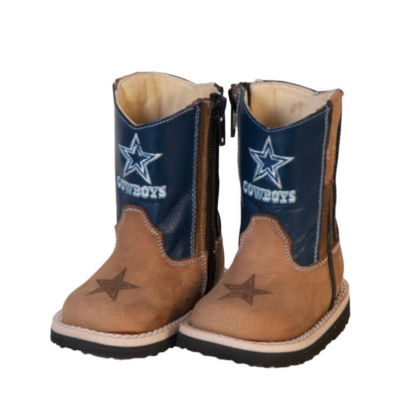 Dallas Cowboys Infant/Toddler Blue Western Work Boot Kids Footwear