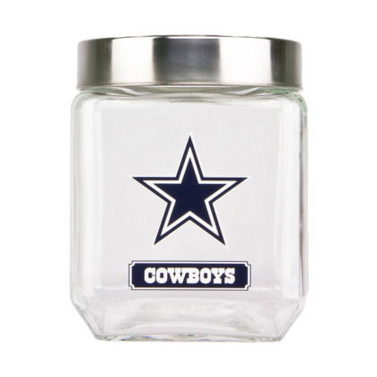 Dallas Cowboys Medium Glass Canister Office Home & Office