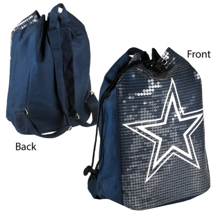Dallas Cowboys Sequin Backpack Bags Accessories Womens Cowboys