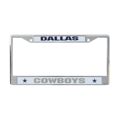 Dallas Cowboys Chrome License Plate Frame Automotive Accessories