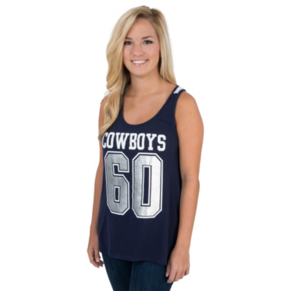 Dallas Cowboys Womens Evadale Tank Short Sleeve Tops Womens