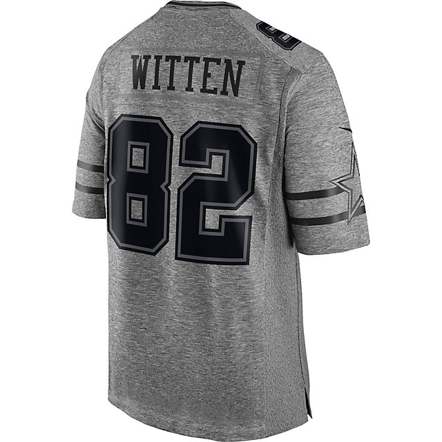 Dallas Cowboys Jason Witten #82 Nike Gridiron Grey Jersey