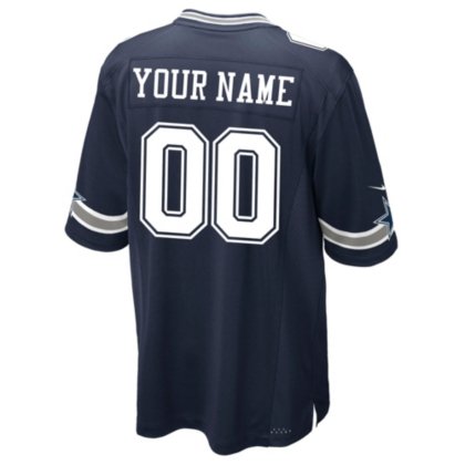 Dallas Cowboys Custom Nike Navy Game Replica Jersey