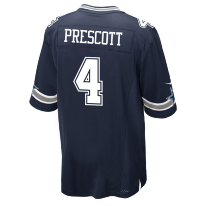 Dallas Cowboys Dak Prescott Nike Navy Game Replica Jersey Game